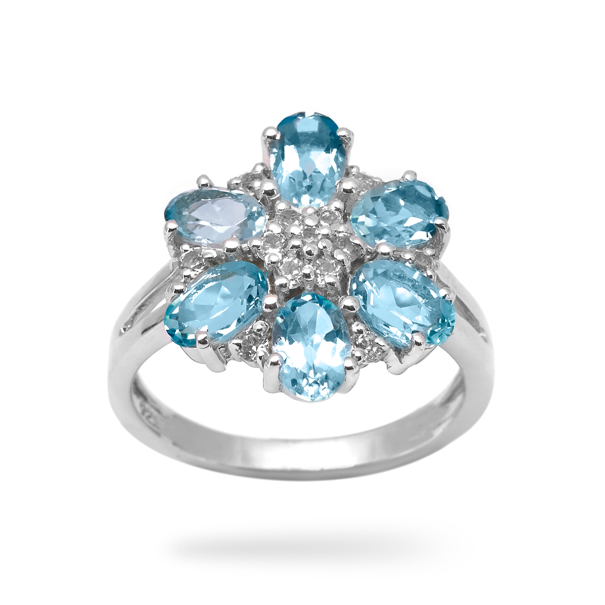 Silver Ring topaze Riana
